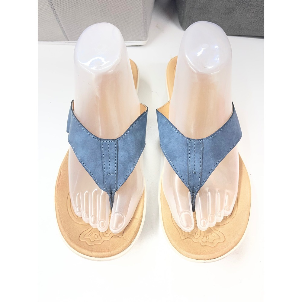 b.o.c. Born Concept Blue Thong Sandals Womens 11M BC0003504 Flip Flops Comfort